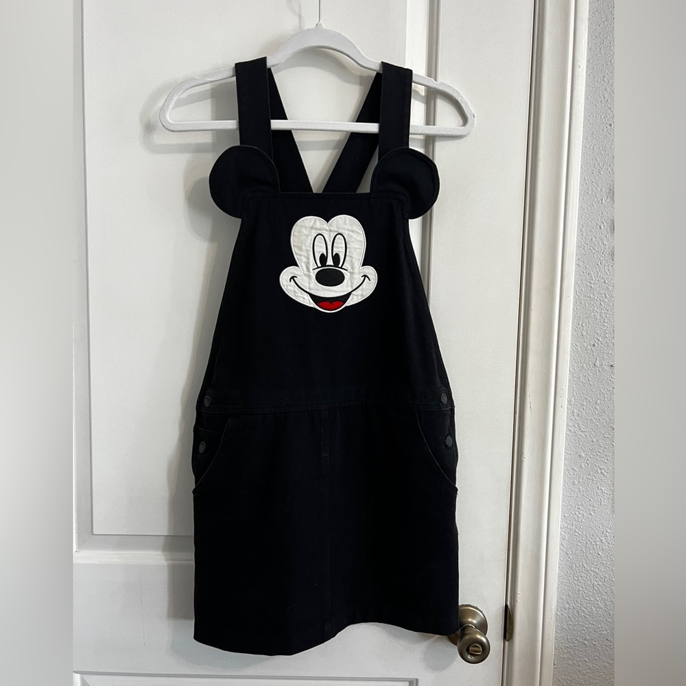 Disney Mickey Denim Overall Dress - Lazy Oaf